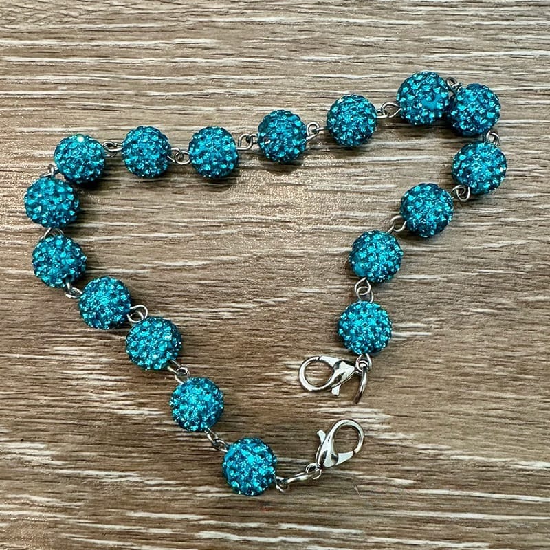 On A Whim Hats Turquoise Sparkly Hat Chain