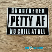 On A Whim Hats Unbothered Iron-On Patch