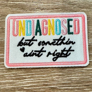 On A Whim Hats Undiagnosed Embroidered Iron-On Patch