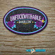 On A Whim Hats Unfuckwithable Darlin' Iron-On Patch