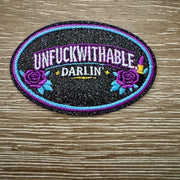 On A Whim Hats Unfuckwithable Darlin' Iron-On Patch