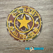 On A Whim Hats US Army Iron-On Patch