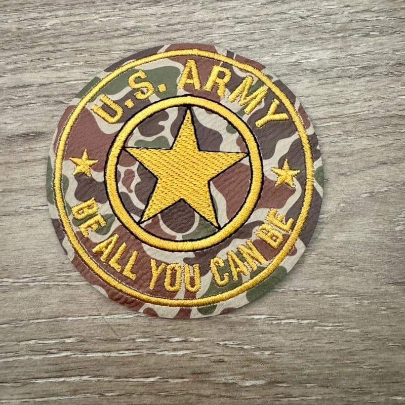 On A Whim Hats US Army Iron-On Patch