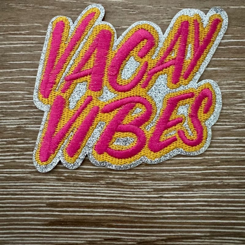 On A Whim Hats Vacay Vibes Iron-On Patch