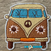 On A Whim Hats Volkswagon Mini Van Embroidered Iron-On Patch