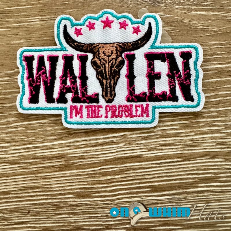 On A Whim Hats Wallen I'm the Problem Iron-On Patch