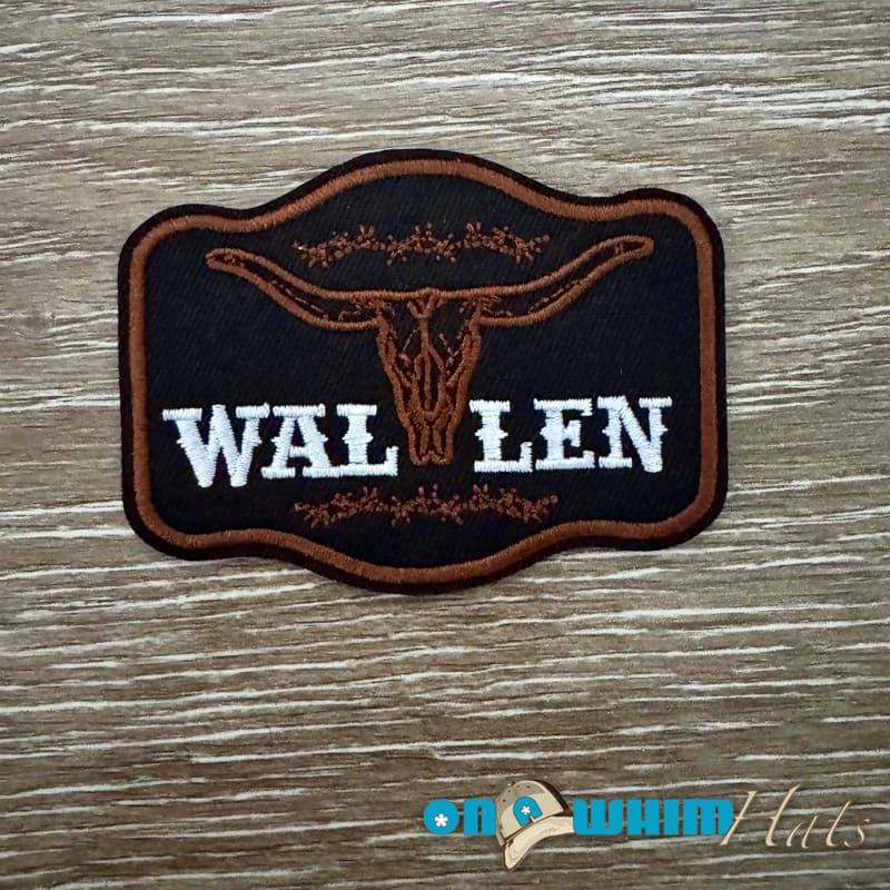 On A Whim Hats Wallen Iron-On Patch