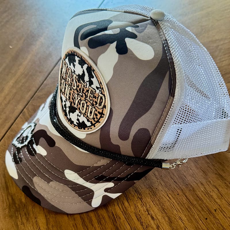 On A Whim Hats Wasted On You Handmade Trucker Hat