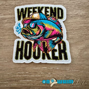 On A Whim Hats Weekend Hooker Iron-On Patch