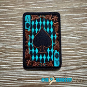 On A Whim Hats Western Ace of Spades Iron-On Patch