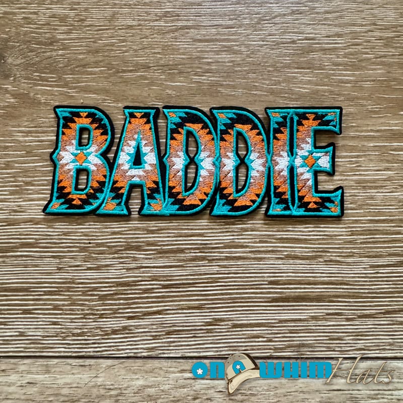 On A Whim Hats Western Baddie Iron-On Patch