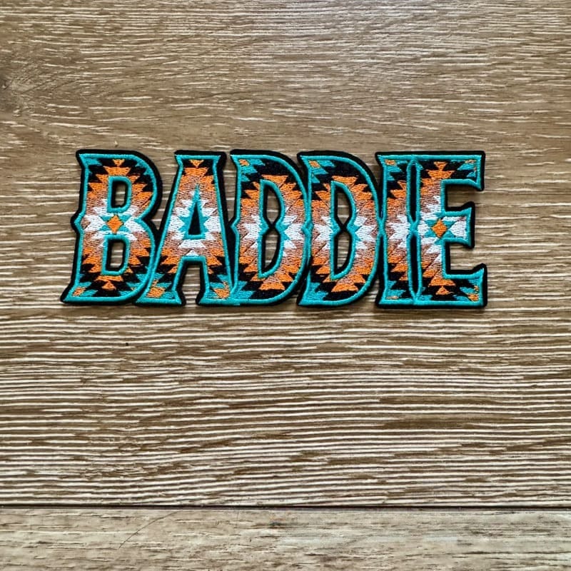 On A Whim Hats Western Baddie Iron-On Patch