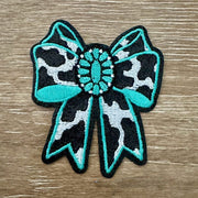 On A Whim Hats Western Bow Iron-On Patch