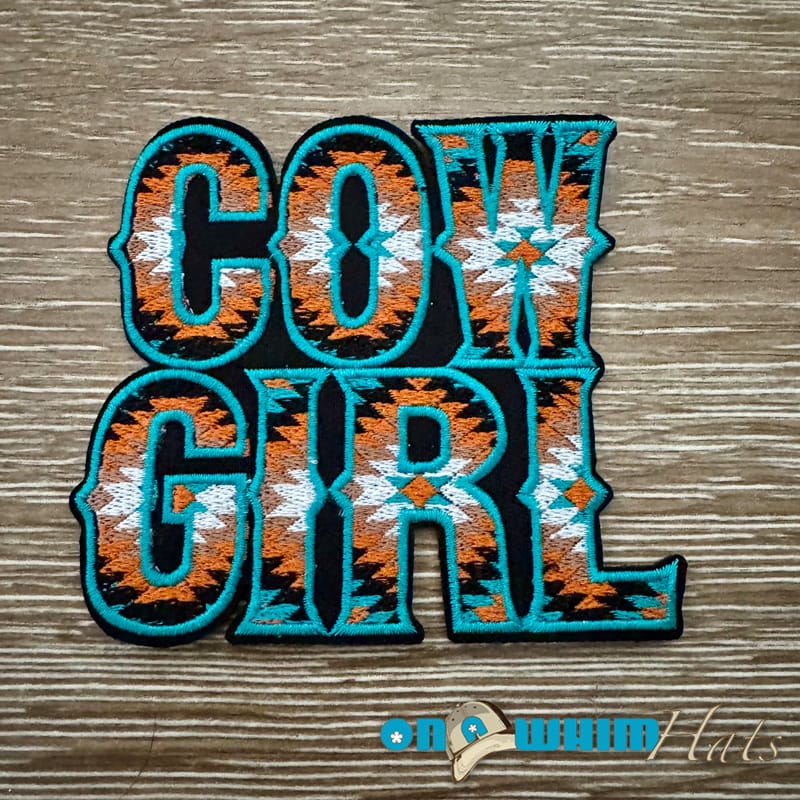 On A Whim Hats Western Cowgirl Iron-On Patch