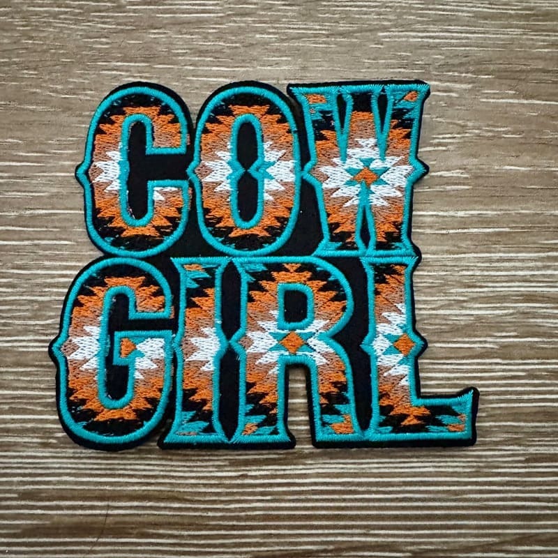 On A Whim Hats Western Cowgirl Iron-On Patch