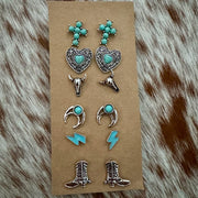On A Whim Hats Western Earring Set