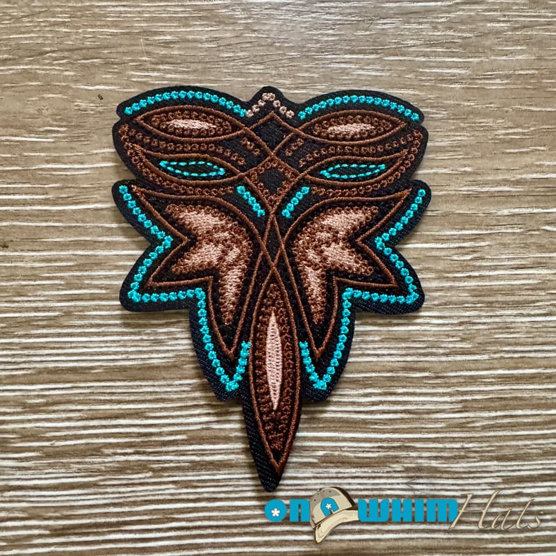 On A Whim Hats Western Emblem Iron-On Patch
