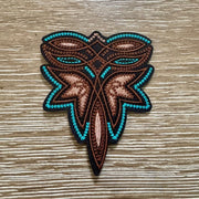 On A Whim Hats Western Emblem Iron-On Patch