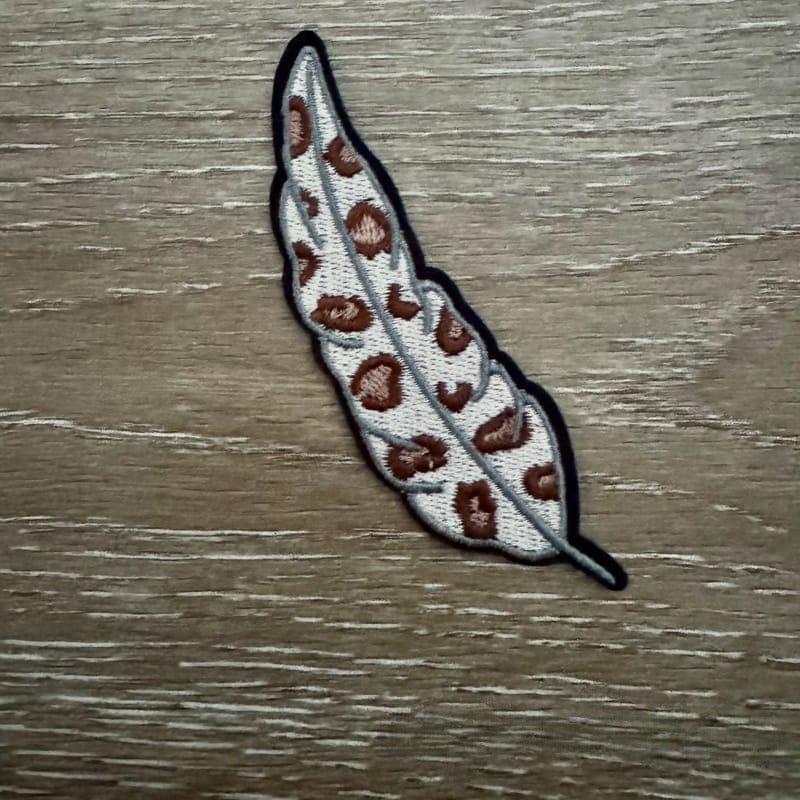 On A Whim Hats Western Feather Iron-On Patch
