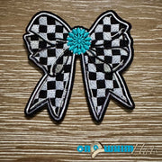 On A Whim Hats Western Glitter Bow Iron-On Patch