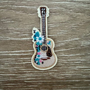On A Whim Hats Western Guitar Iron-On Patch