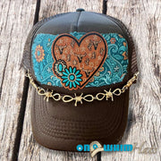 On A Whim Hats Western Handmade Trucker Hat