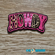 On A Whim Hats Western Howdy Iron-On Patch