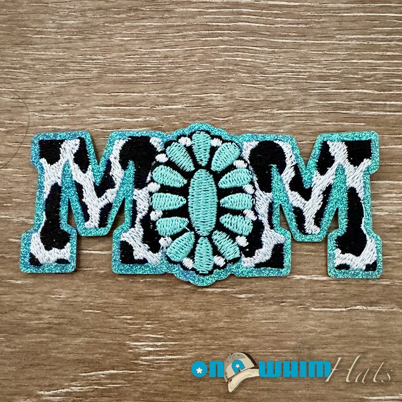 On A Whim Hats Western Mom Iron-On Patch