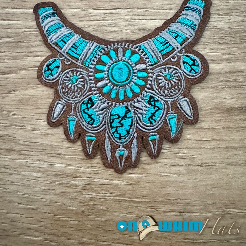 On A Whim Hats Western Necklace Iron-On Patch