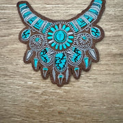 On A Whim Hats Western Necklace Iron-On Patch