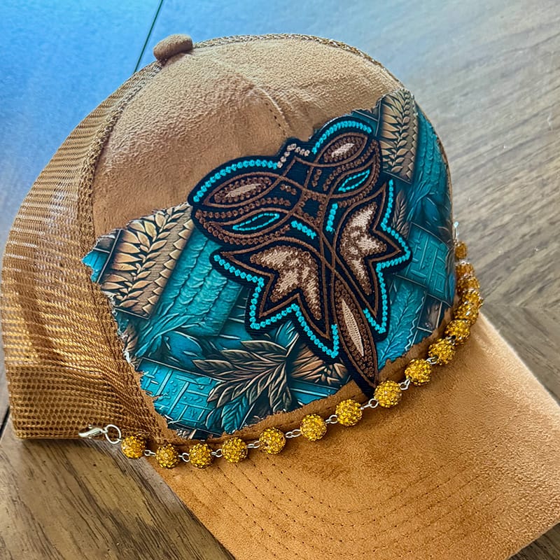 On A Whim Hats Western Vibes Handmade Vegan Suede Hat