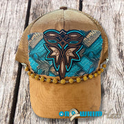 On A Whim Hats Western Vibes Handmade Vegan Suede Hat