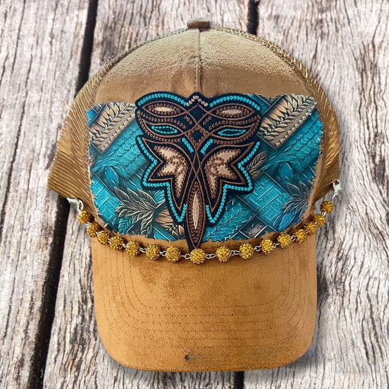 On A Whim Hats Western Vibes Handmade Vegan Suede Hat