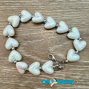 On A Whim Hats White Heart Hat Chain