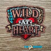 On A Whim Hats Wild at Heart Iron-On Patch