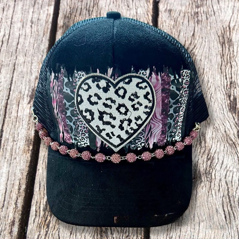 On A Whim Hats Wild Heart Handmade Vegan Suede Hat