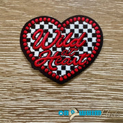 On A Whim Hats Wild Heart Iron-On Patch