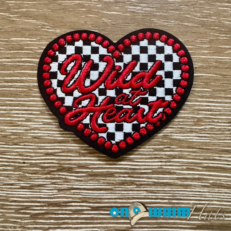 On A Whim Hats Wild Heart Iron-On Patch