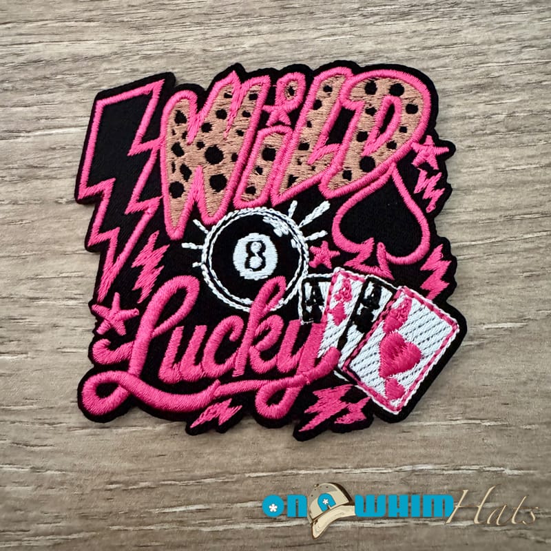 On A Whim Hats Wild Lucky Iron-On Patch