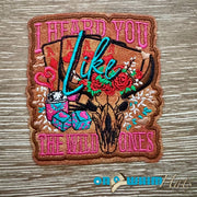On A Whim Hats Wild Ones Leather Iron-On Patch