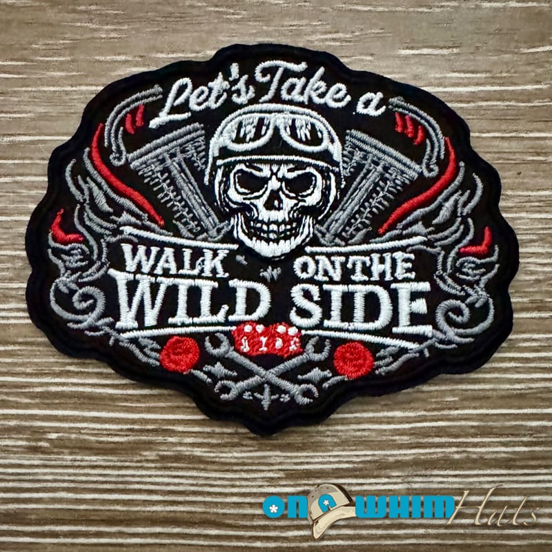 On A Whim Hats Wild Side Iron-On Patch
