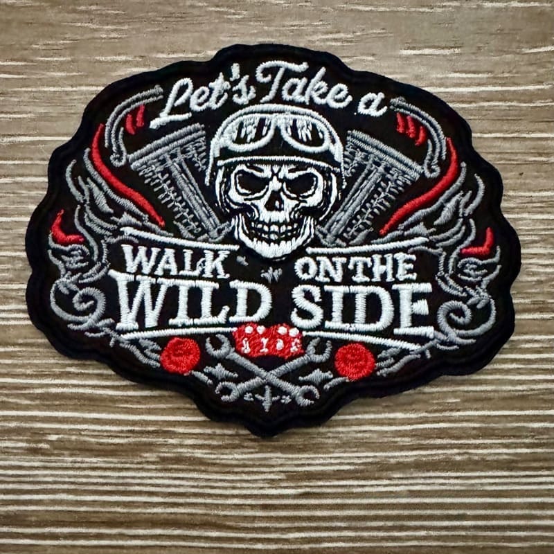 On A Whim Hats Wild Side Iron-On Patch