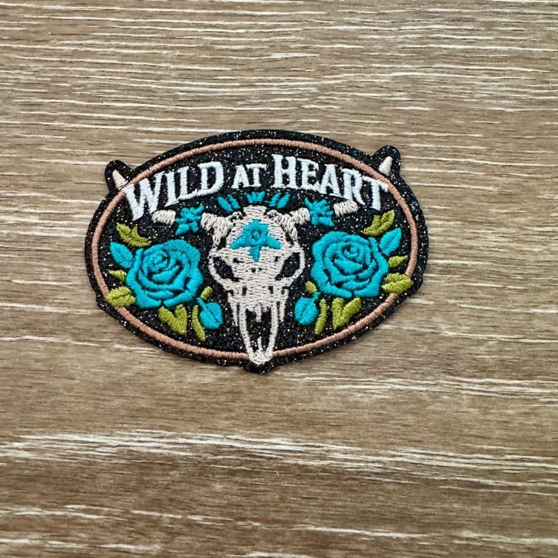 On A Whim Hats Wild Steer Iron-On Patch