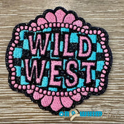 On A Whim Hats Wild West Embroidered Iron-On Patch