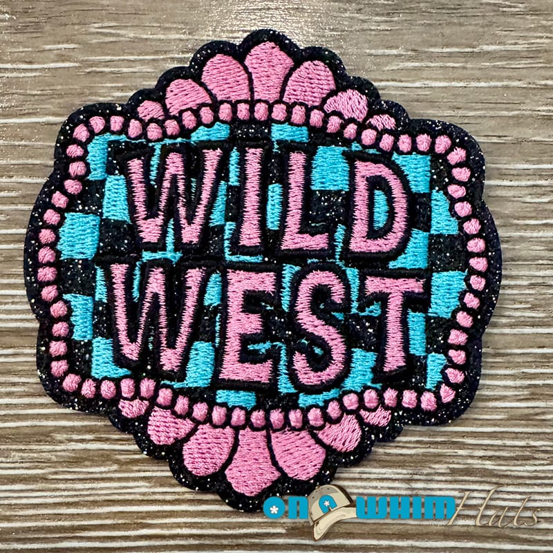 On A Whim Hats Wild West Embroidered Iron-On Patch