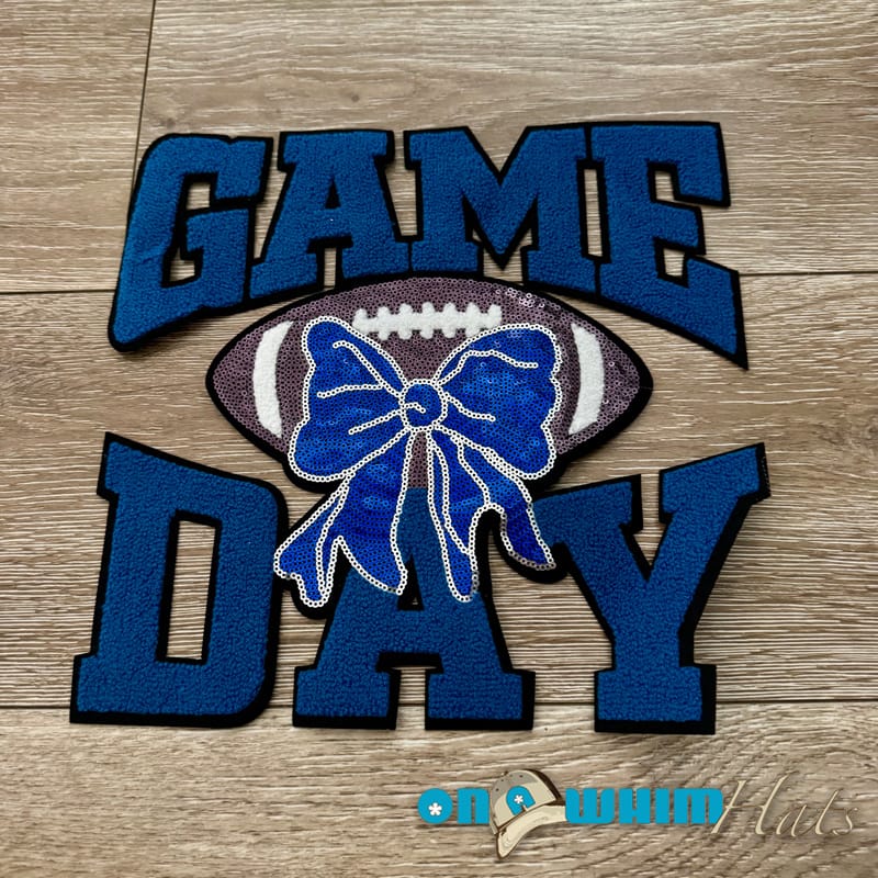 On A Whim Hats XL Game Day Iron-On Patch
