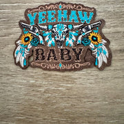 On A Whim Hats Yeehaw Baby Iron-On Patch