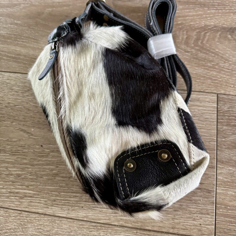 Yeehaw genuine cowhide and leather fanny pack in Western style by On A Whim Hats