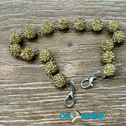 On A Whim Hats Yellow Gold Sparkly Hat Chain