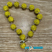 On A Whim Hats Yellow Sparkly Hat Chain